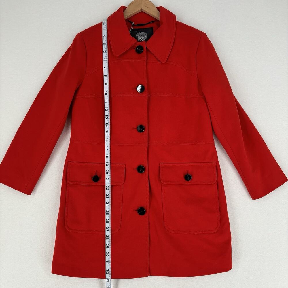 Vince Camino Women’s Red Coat Size Medium MSRP $300 - Picture 5 of 11
